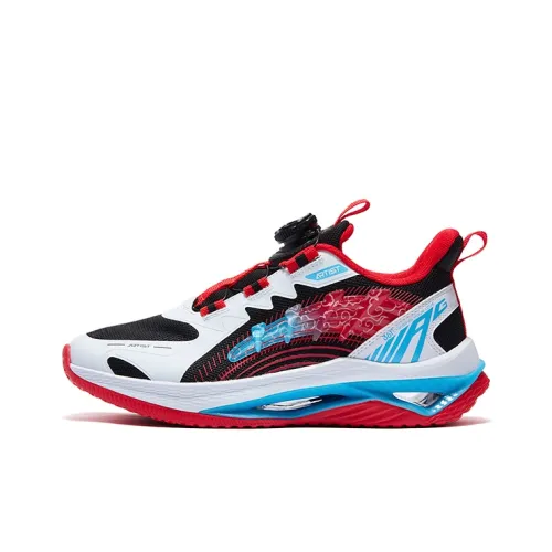 361°KIDS Противоскользящие амортизаторы с устойчивостью к истиранию Низкий топ Детская беговая обувь Черный Белый Красный