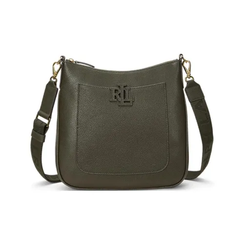 Ralph Lauren Сумка через плечо из коровьей кожи большая женская темно-зеленая