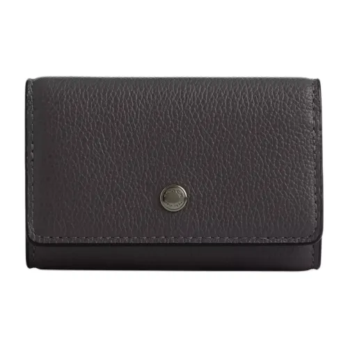COACH Кожа Key Pouch Унисекс Графитовый
