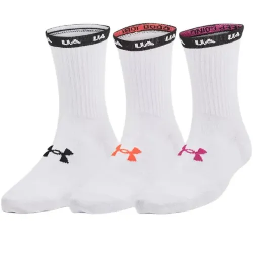 Under Armour Essential 3 шт Белые Женские Носки до икры MID