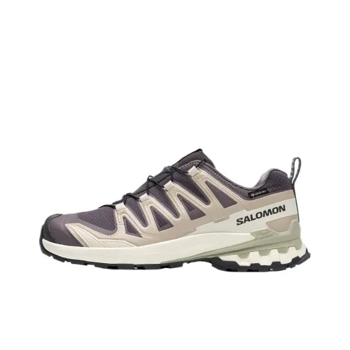 SALOMON XA Pro 3D V9 Амортизация Водонепроницаемый And Дышащий Поддержка Низкий Топ Походная обувь Женские Темно-серый Черный