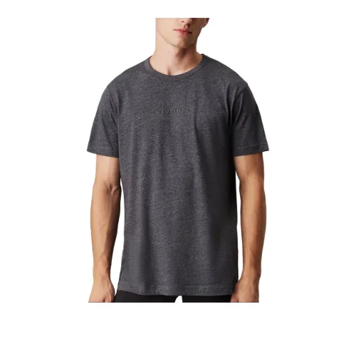 CALVIN KLEIN Пижамный топ Европейская версия Мужской Темно-серый Смешанный цвет