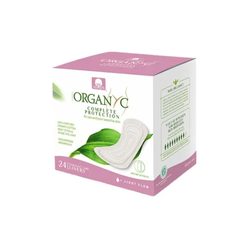ORGANYC 100% хлопок Ядерный Ежедневные прокладки Мини Гигиенические прокладки 24 шт коробка
