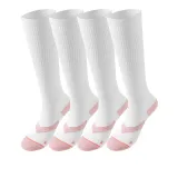 Белые профессиональные компрессионные носки [набор из 2 пар, упаковка]