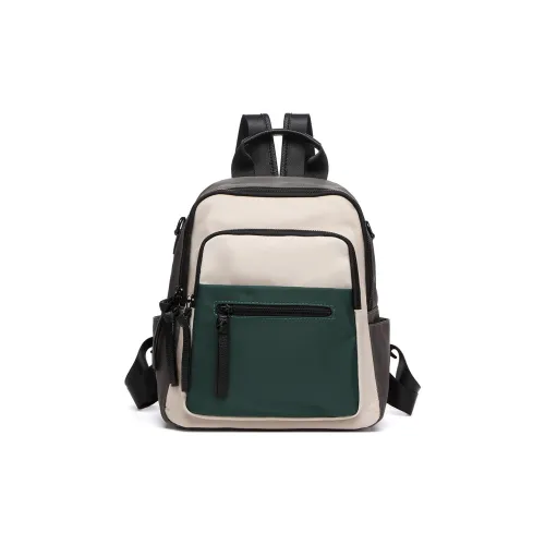 SEPTWOLVES Ткань Рюкзак Женские Зеленый Экрю Серый