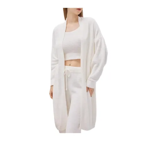 Toffee Pie Sleep Robe Женские Молочный Белый