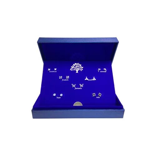 ERXI Серьги-гвоздики из стерлингового серебра 925 пробы для женщин