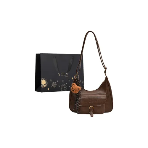 Yi Brigade ПУ (полиуретан) Сумка через плечо Сумка на плечо Женская Коричневый Кофейный Бургунди Черный