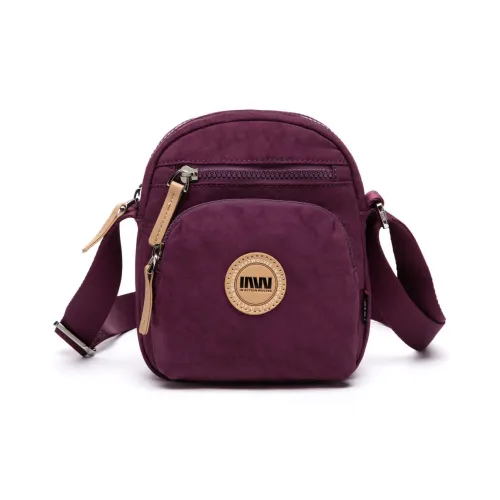 SEPTWOLVES Сумка через плечо из ткани среднего размера женская фиолетовая