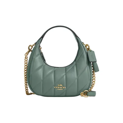 COACH CARMEN Напп Кожа Одно Плечо Сумка Мини Женская Зеленая