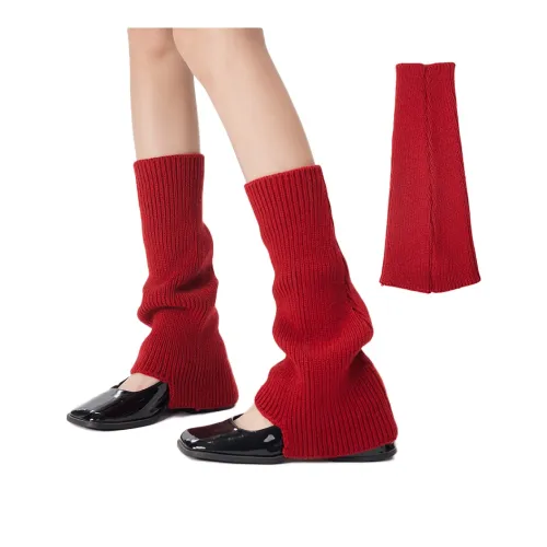 JIAZINI Колено Высокие Носки Женские 1 Пачка Красные