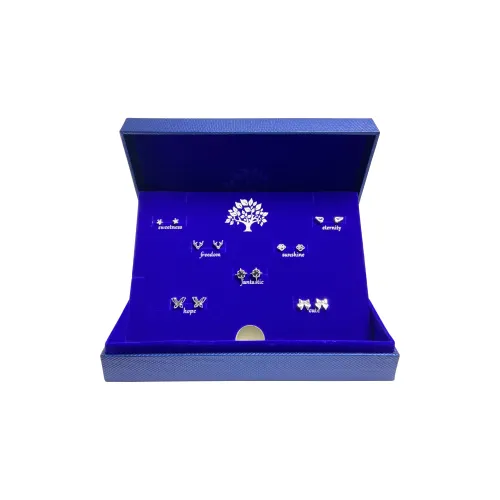 ERXI Серьги-гвоздики из стерлингового серебра 925 пробы для женщин