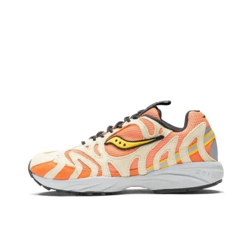 Saucony Grid Azura 2000 Противоскользящие Устойчивые к истиранию Низкий Топ Беговые кроссовки Мужские Оранжевые