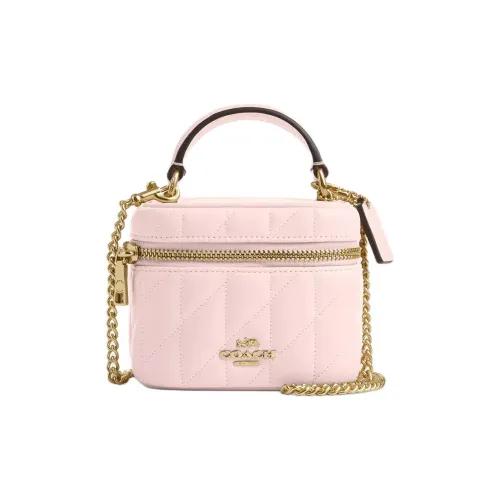 COACH AVA Напп Кожа Сумка через плечо Сумка Мини Женская Розовая