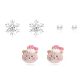 Снежинка, Медведь, Набор из 3 штук
