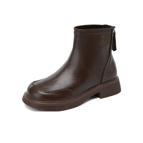 La Chapelle Trendy Versatile Casual Boots Ботильоны Женские Коричневый