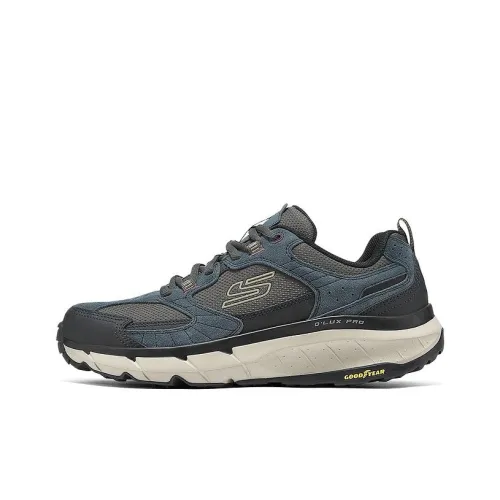 Skechers OUTDOOR MENS Устойчивый к истиранию Низкий Топ Уличная обувь Мужская Черный Синий
