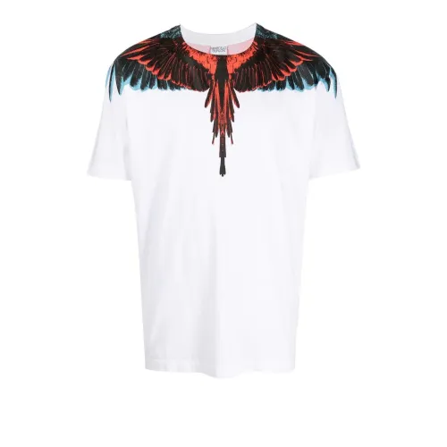 MARCELO BURLON Белый Мужской T-Рубашки