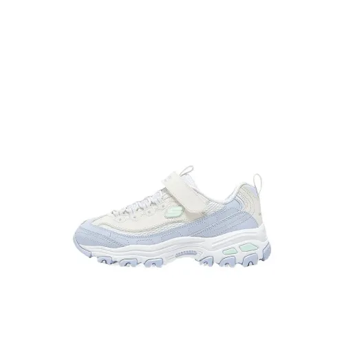 Skechers Kids Кэжуал Низкий Топ Белый Барвинок Kids