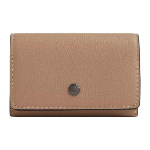 COACH Кожа Key Pouch Унисекс Коричневый