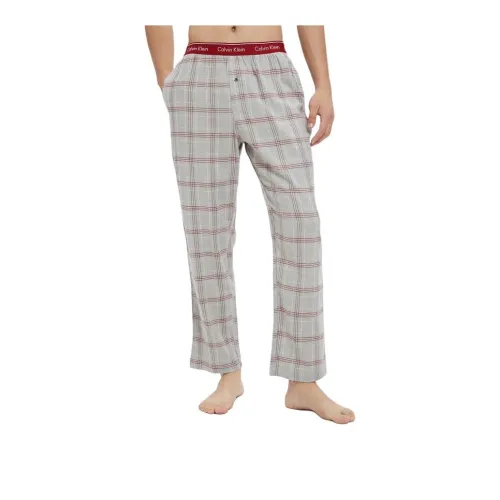 Calvin Klein Пижамные штаны Мужские Серый в клетку