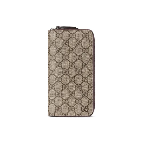 GUCCI Canvas Кошелек Унисекс Бежевый и Темно-коричневый