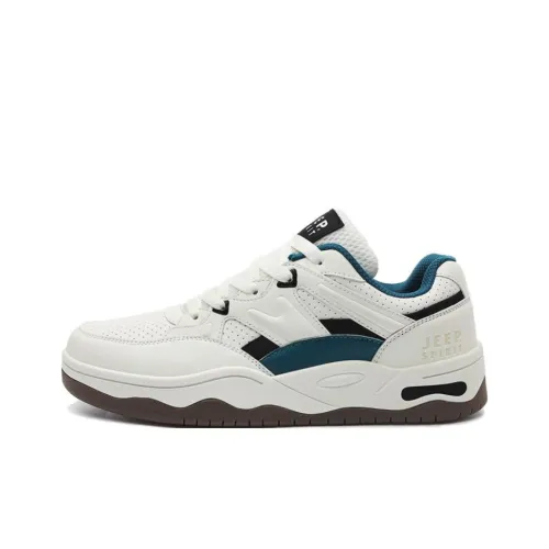 JEEP SPIRIT Износостойкие Легкие Дышащие Увеличивающие Высоту Низкие Кроссовки для Скейтбординга Мужские Белые