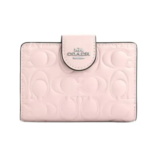 COACH Кожа Кошелек Средний Женский Розовый