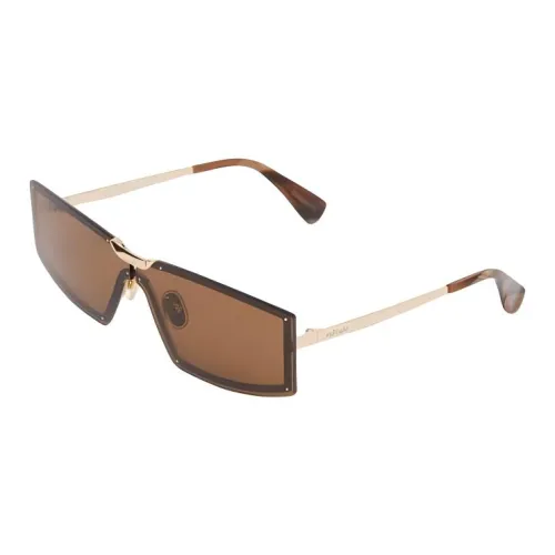 MaxMara Металл Нерегулярная форма Солнцезащитные очки Унисекс Коричневый