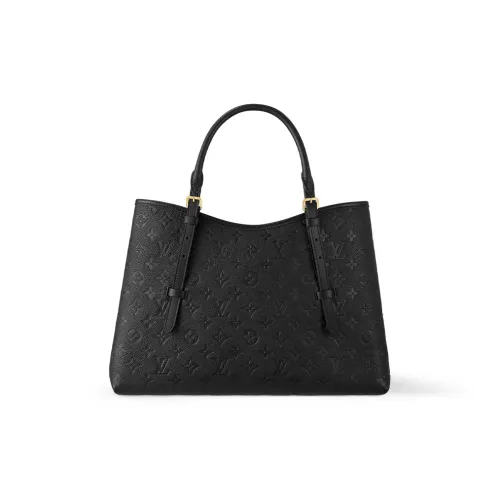 LOUIS VUITTON BABYLONE TOTE Monogram Empreinte Тисненая коровья кожа Тоут Сумка Сумка для покупок Сумка среднего размера Мужская Черная