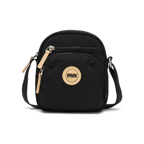 SEPTWOLVES Сумка через плечо из ткани среднего размера женская черная