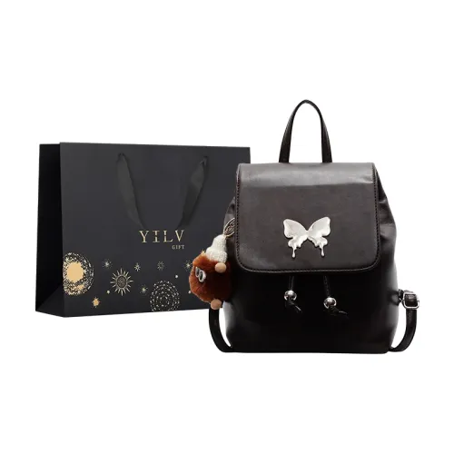 Yi Brigade ПУ (полиуретан) Рюкзак Стандартный Женский Черный Белый Кофейный Коричневый