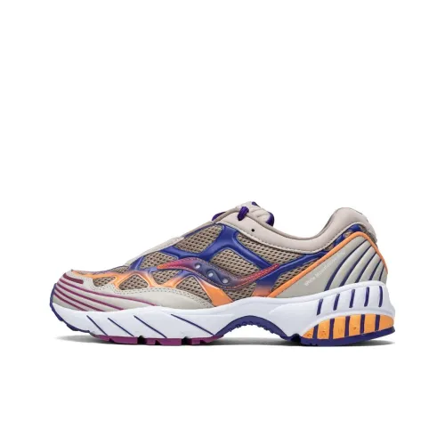 White Mountaineering x Saucony Grid Web Slip-Resistant Abrasion-Resistant Low-Top Casual Running Shoes Men's Tan