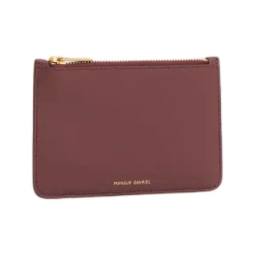 MANSUR GAVRIEL Телячья кожа Держатель для карт Женские Гранат Красный