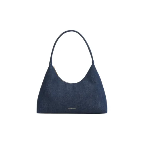 MANSUR GAVRIEL Мягкая Телячья Кожа Сумка Мини Женская Джинсовый Синий