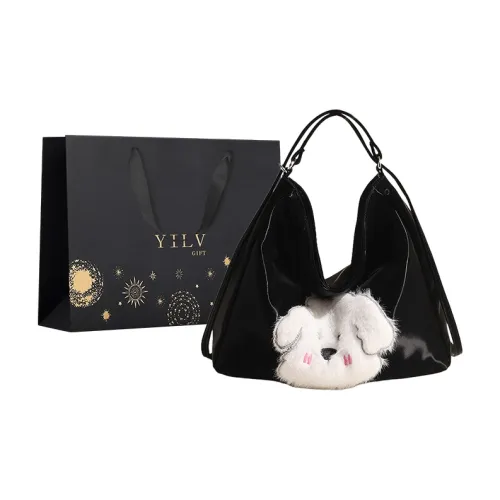 Yi Brigade ПУ (полиуретан) Через плечо Двойная Сумка на плечо Женская Белая Черная