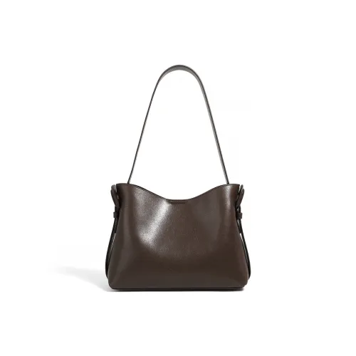 VANDEE Сумка через плечо из коровьей кожи Женская Кофейного Черного цвета