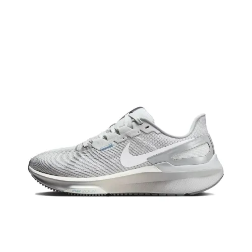 Nike Zoom Structure 25 Slip Устойчивый к истиранию Низкий Топ Беговые кроссовки Женские Серый
