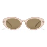 Овсяная оправа с линзами цвета чайного