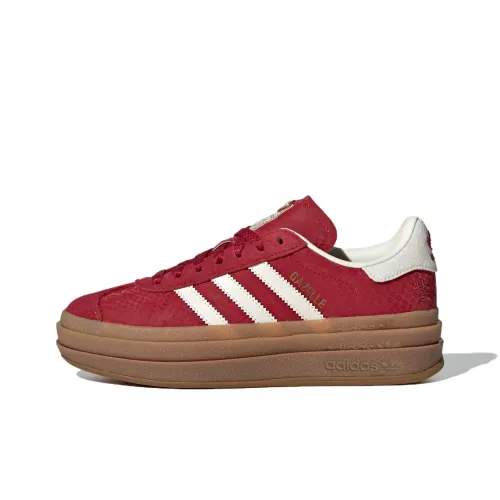 Adidas Originals Gazelle Abrasion Resistant Низкие Кроссовки для скейтбординга Женские Красные Белые
