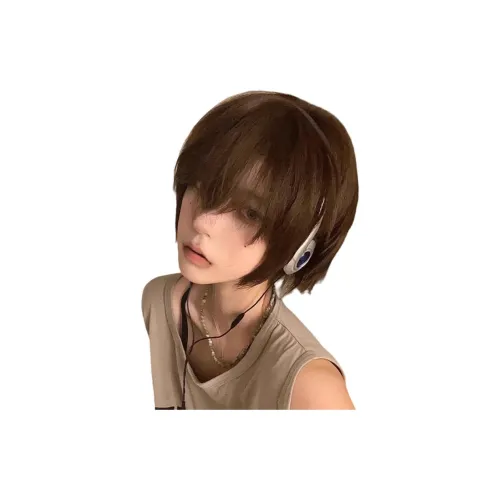 GLUNA Crushed Lid Холодный коричневый Парики