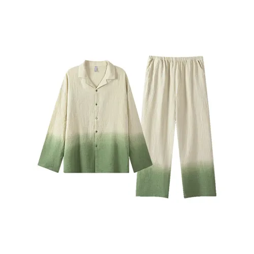 Fadaiqi Пижамный комплект мужской гороховый зеленый