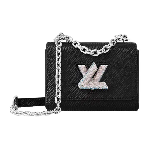 LOUIS VUITTON Twist Epi Star Leather Shoulder Bag Women's Black LOUIS VUITTON Twist Epi Star Кожаная Сумка через плечо Женская Черная
