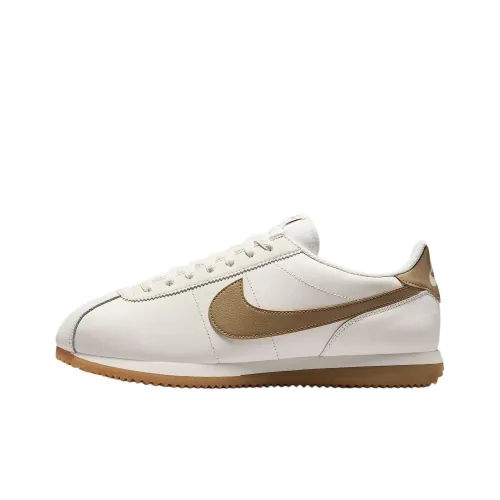 nike Cortez Slip-resistant Abrasion-resistant Low Top Casual Running Shoes Men's Beige