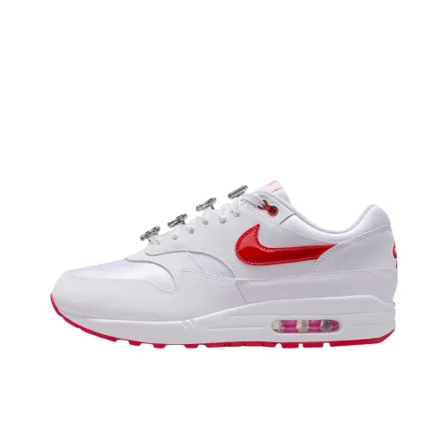 Nike Air Max 1 Low Топ Повседневные Беговые Кроссовки Унисекс Белые