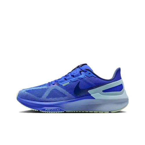 Nike Zoom Structure 25 Противоскользящие Устойчивые к истиранию Низкий Топ Беговые кроссовки Мужские Синие