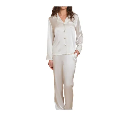 SILKY MIRACLE SS24 Пижамный комплект Женские Жемчужно-белый