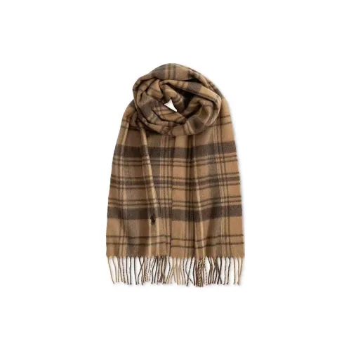 Polo Ralph Lauren Вязаные шарфы из волокон шерсти кашемира для мужчин коричневые