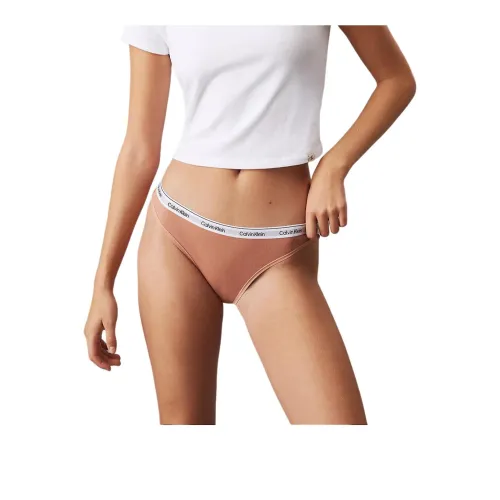 Calvin Klein Трусики-бикини Европейская версия Женские 1 упаковка Медный земляной тон