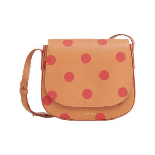 MANSUR GAVRIEL Растительное дубление кожа Сумка через плечо Женская Коричневый и Красный